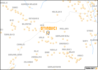 map of Otinovci