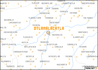 map of Otlamalacatla