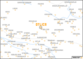 map of Otlica