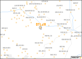 map of Otlja