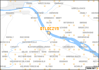 map of Otłoczyn