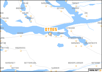 map of Otnes