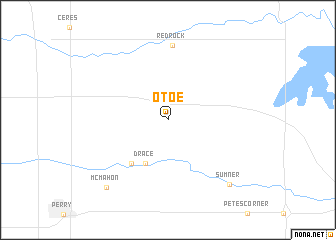 map of Otoe