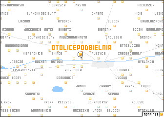 map of Otolice Podbielnia