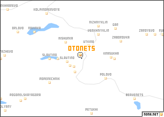 map of Otonets