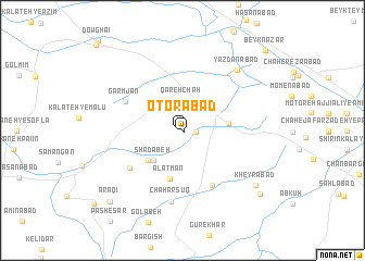 map of Otorābād