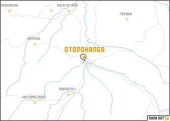 map of Otorohanga