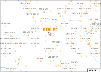 map of Otovec