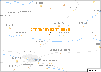 map of Otradnoye-Zatish\