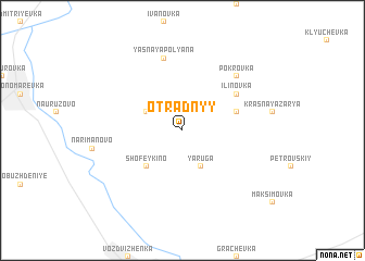 map of Otradnyy