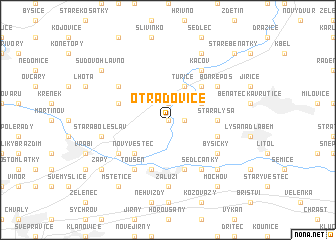 map of Otradovice