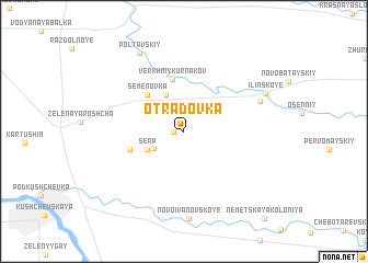 map of Otradovka