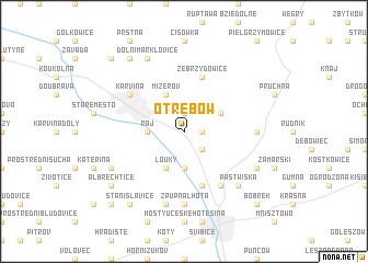 map of Otrębów