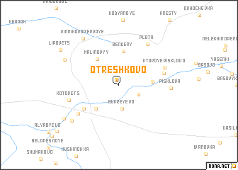 map of Otreshkovo