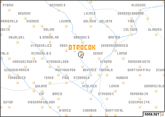 map of Otročok