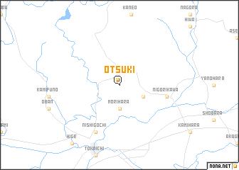 map of Ōtsuki