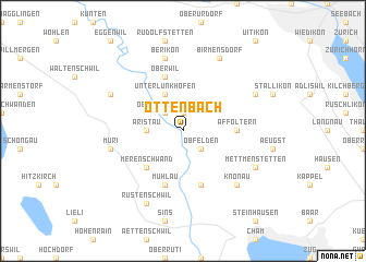 map of Ottenbach