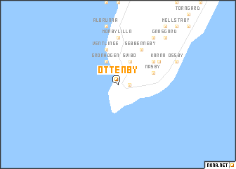 map of Ottenby