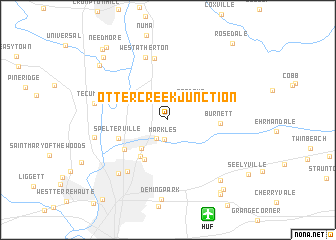 map of Otter Creek Junction