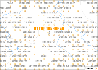 map of Ottmannshofen