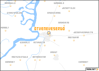 map of Ötvenéveserdő