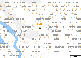 map of Otwock