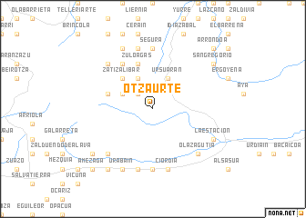 map of Otzaurte