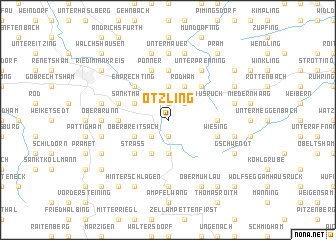 map of Ötzling