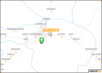 map of Ouabéré