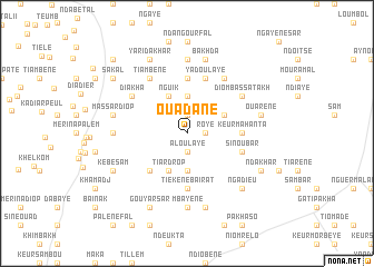 map of Ouadane