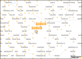 map of Ouadia