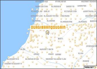 map of Ouâdi Baanqoûdaïn