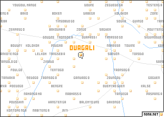 map of Ouagali