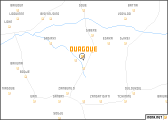 map of Ouagoué