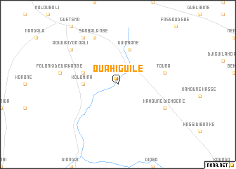 map of Ouahiguilé