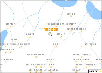 map of Ouakan