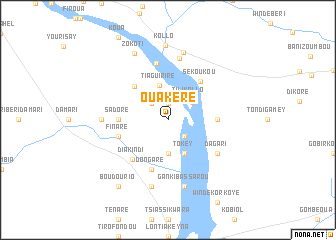 map of Ouakéré