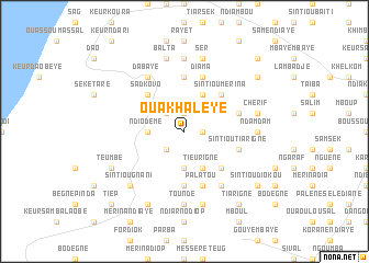 map of Ouakha Lèye