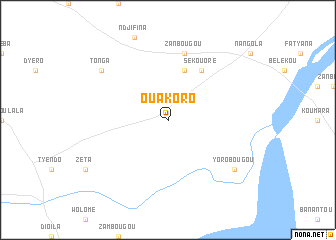 map of Ouakoro