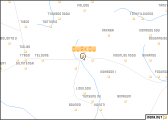 map of Ouakou