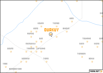 map of Ouakuy