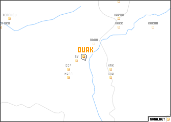 map of Ouak