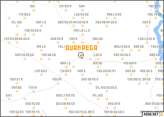 map of Ouampéga