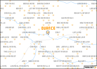 map of Ouancé