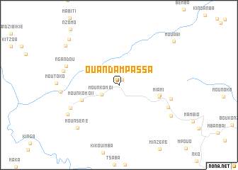 map of Ouanda-Mpassa