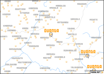 map of Ouanda