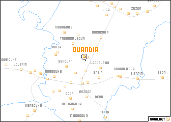 map of Ouandia