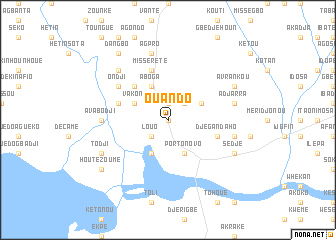 map of Ouando