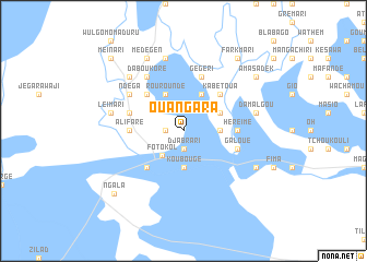 map of Ouangara