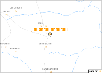 map of Ouangolodougou